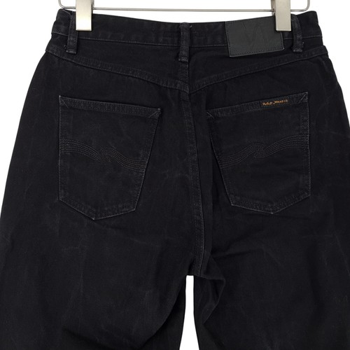 Nudie Jeans Lofty Lo Negra Alma Suelta Relajada Recta Wf1 Tamaño W29 L32 - Imagen 3 de 9