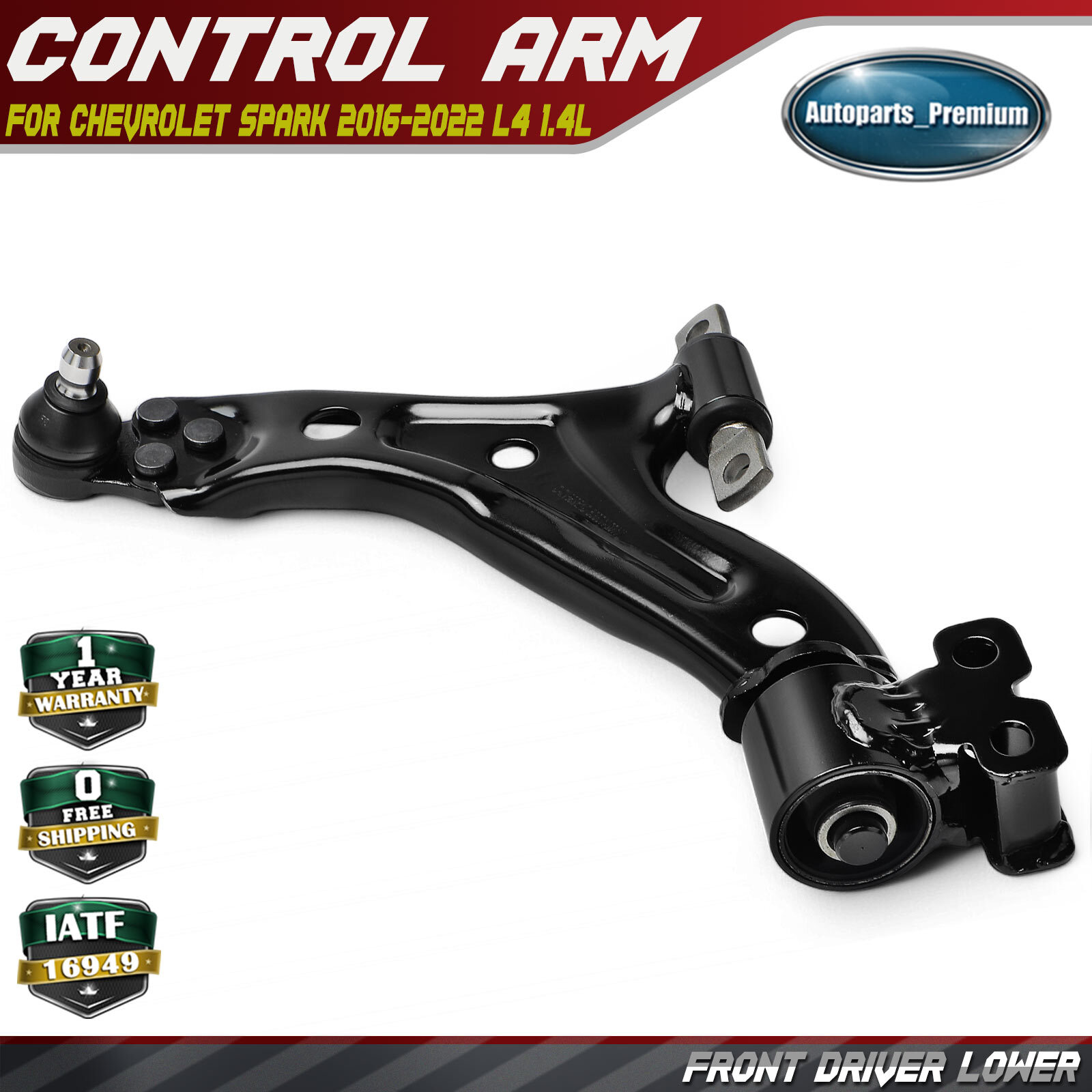 Front Left Lower Control Arm & Ball Joint Assembly for Chevrolet Spark ...
