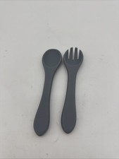 Silicone Fork  Spoon Set For Babies  Toddlers Learning To Self-feed Food Grade
