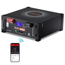 VEVOR 48V 100Ah LiFePO4 Lithium Battery 51.2V Server Rack Battery with 100A BMS