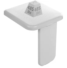 Dyna-Living Wall Mounted Folding Shower Seat 485lbs Fold Down ABS Shower Bench