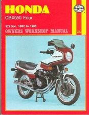 HONDA CBX550 F,CBX550 F2 HAYNES WORKSHOP MANUAL 1982-1986