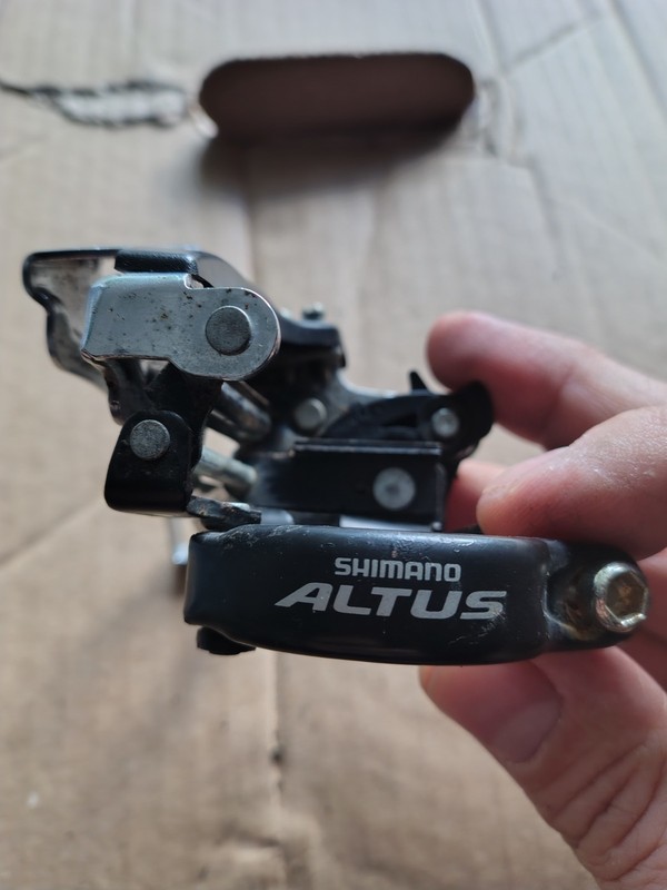 2007 Shimano Altus FD-M310 Front Derailleur 34.9mm Clamp Dual Pull