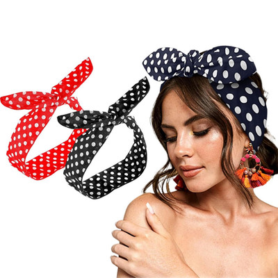 2 Stück Stirnbänder Damen, Schals (Rot Und Schwarz) Für Frauen, Bandana, Retro, 