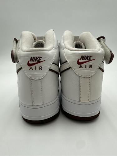 Nike Air Force 1 Mid White Bison Varsity Red 2003 Size 10.5 Brand New 306352-115 - Picture 17 of 24