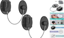 2 Pack Refrigerator Lock - Heavy Duty Combination Fridge Lock, Black-2Pack