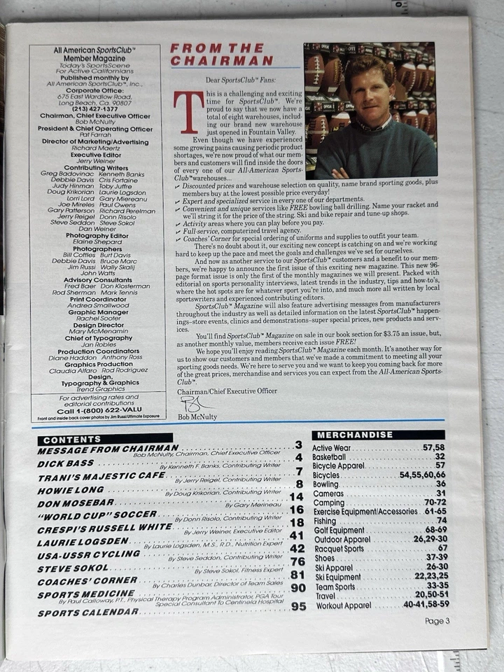 1987 Raiders Howie Long SportsClub Magazine Adidas Zapatillas ASICS Años 80 NFL Foto 2 de 4