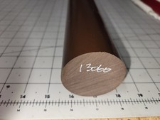 2.32" Dia. x 24" 75 D Durometer Polyurethane Rod, Brown, P/N 13060