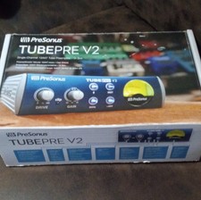 PreSonus TubePre V2 Single-Channel Tube Preamp Vacuum Tube Phantom Power XLR TRS