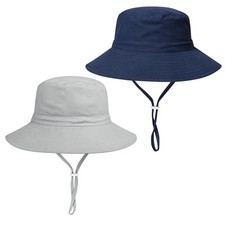 Baby Toddler Sun HatBoys Girls Bucket Hat for Kids UPF 50 Sun Protective Chi...