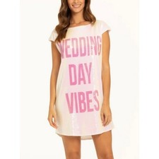 Hayley Paige Wedding Day Vibes Sequin Mini Dress Small Ivory Bride Bridal Shower