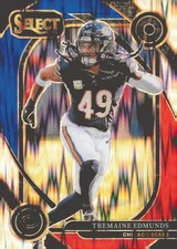 2024 Panini Select #297 Tremaine Edmunds Red & Blue Prizm Shock