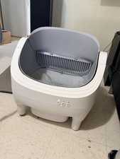 Self Cleaning Automatic Cat Litter Box App Control Odor Removal White