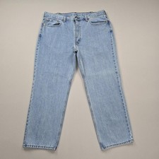 Levis 550 Jeans Mens 40x30 Blue Light Wash Relaxed Tapered Leg ACTUAL40x28