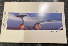 Volvo 340 & 360 Owners Handbook/Manual 1989