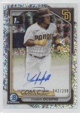 2024 Bowman Chrome Prospect Speckle Refractor 42/299 Yoiber Ocopio Auto 16i3