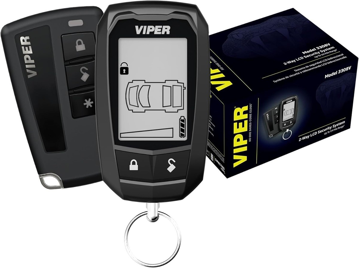 Viper 3308V Responder 2 Way Pager LCD Car Alarm Security Starter