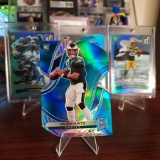 💎 2020 Panini Spectra RC Jalen Hurts Rookie Die-Cut Neon Blue Prizm 17/50 💎