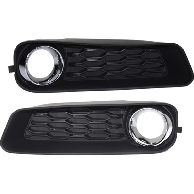 Fog Light Trim Set For 2011-2014 Dodge Avenger Left & Right w/Fog Light Hole 2Pc