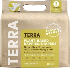 Terra Organics Diaper Crawler Size 3 20 Count Pack of 8 