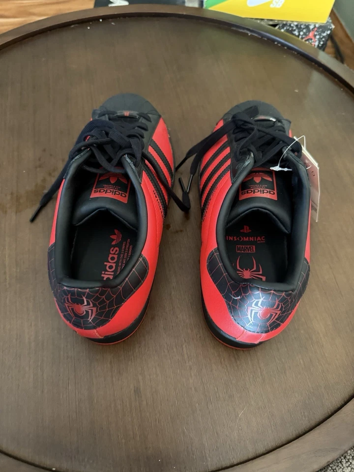 Adidas Superstar Marvel Spider-Man 2 PlayStation “Miles Morales”  Size 9 New - Image 3 of 4