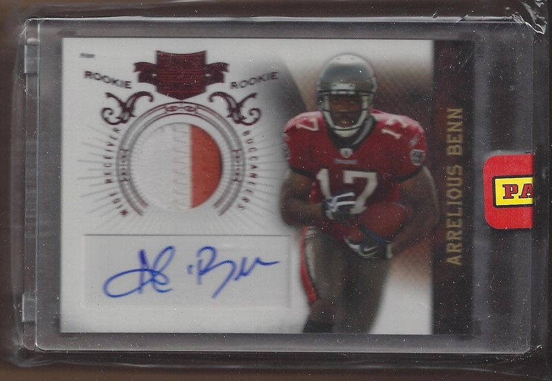 2010 Panini Plates and Patches #203 Arrelious Benn RC Jersey Auto /699 FB