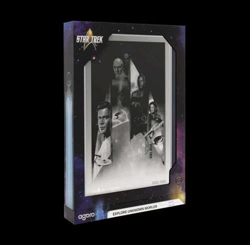 Rare 2026 Agoro Star Trek Captains Explore Unknown World 1 oz Silver Proof Foil