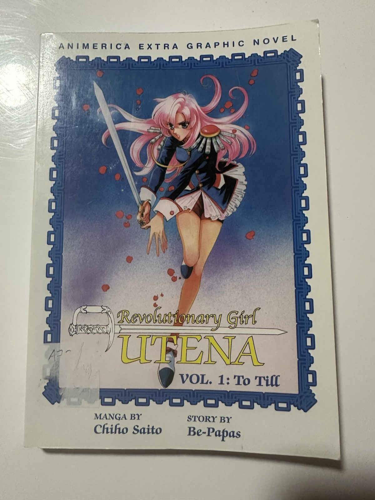 Revolutionary Girl Utena #1 (Viz, diciembre de 2001) Fuera de existencia Animerica Vintage Manga ENG