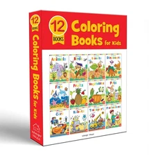 Colouring Books Boxset: Pack of 12 Copy Colour Books by Wonder House Books PB
