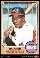 1968 Topps #578 Orlando Martinez Braves 7 - NM