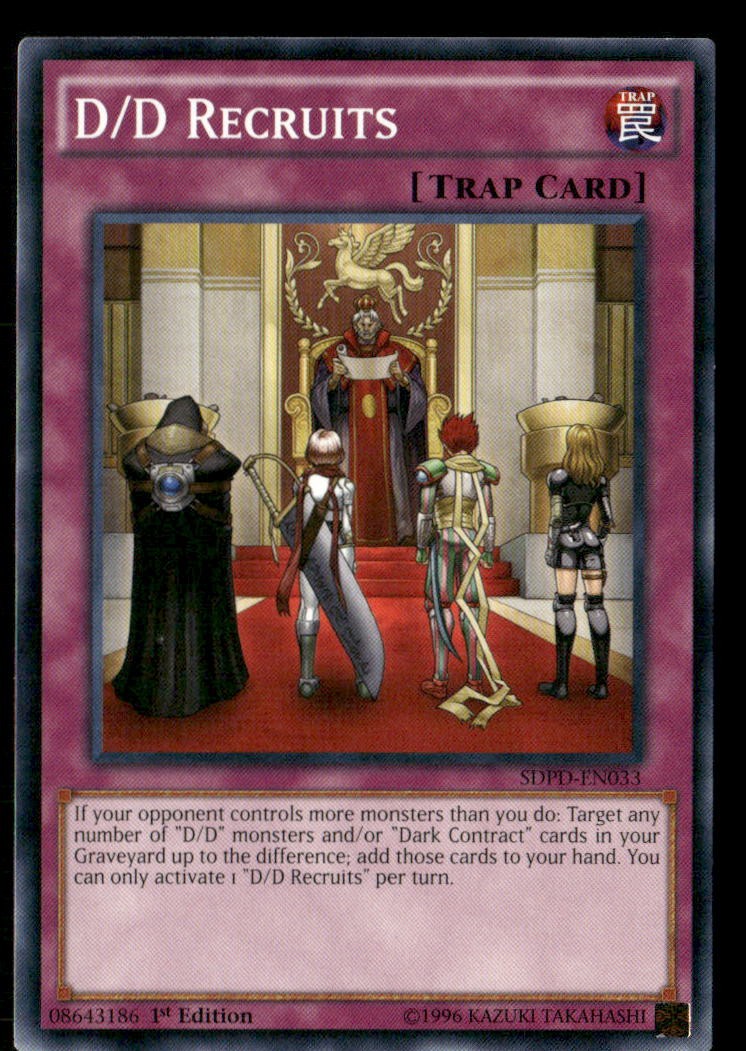 D/D Recruits Structure Deck: Pendulum Domination SDPD-EN033 Yugioh LP | eBay