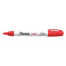 Sharpie 35550 Liquid Paint Marker, Red, Fiber, Pk12