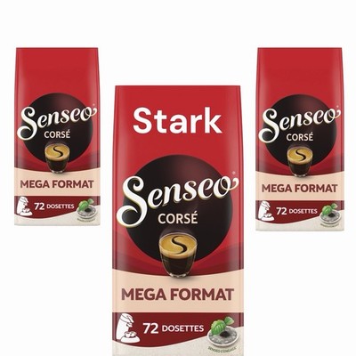 216 Senseo Pads Corsé Kräftig 3x72 Mega Format Kaffeepads aus Frankreich XXL Neu