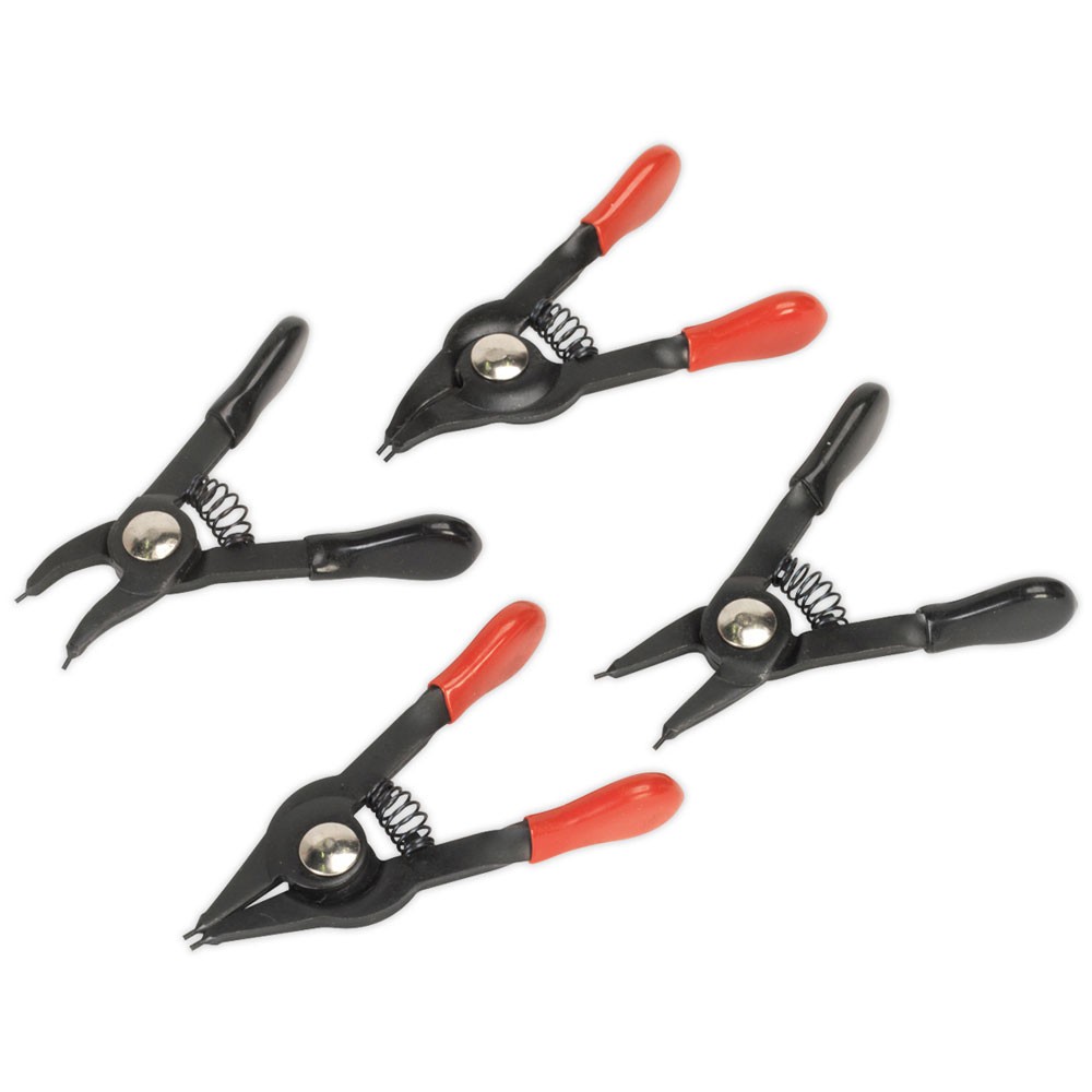 Sealey Mini Circlip Pliers Set 4pc