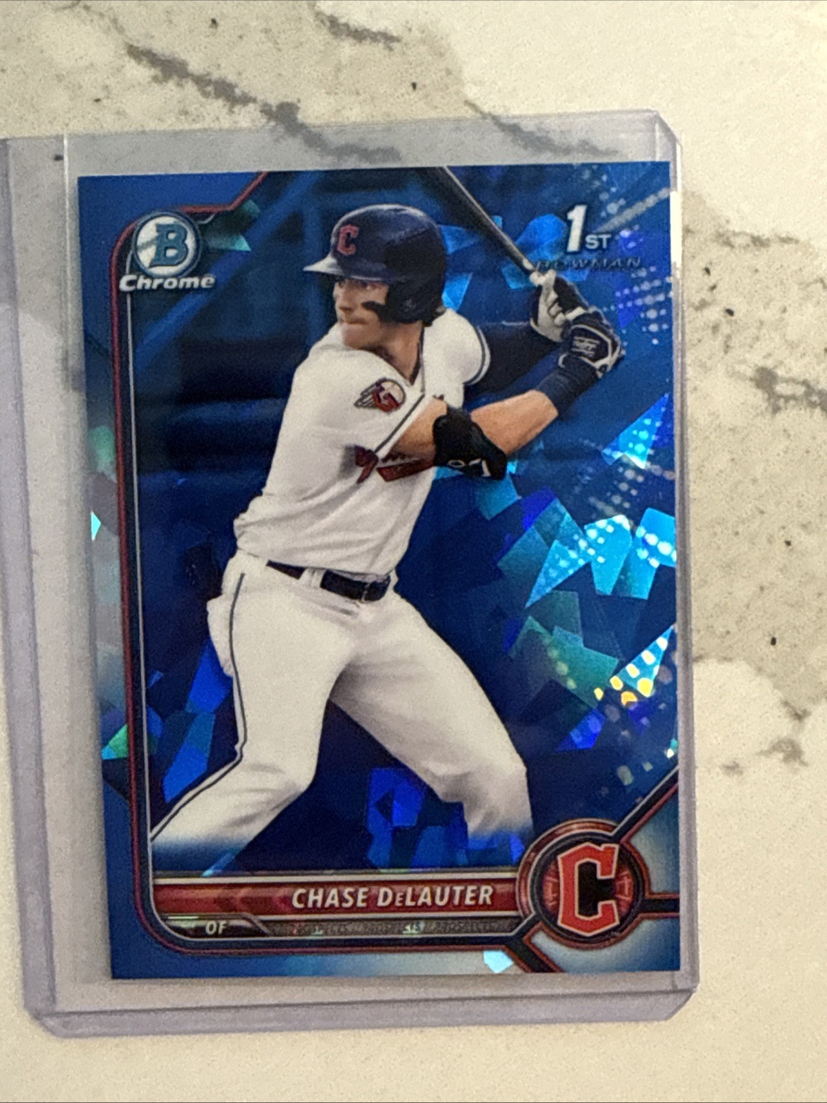 2022 Bowman Draft Chase Delauter 1st Sapphire