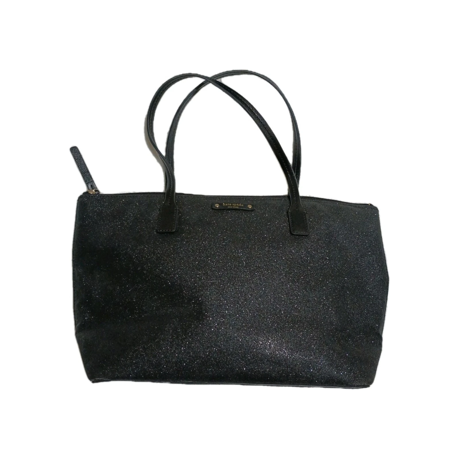 Borsa a mano Kate Spade nera con glitter