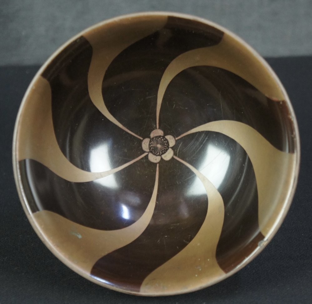 Japan lacquered wood bowl Maki-e 1900 Wajima hand craft | eBay