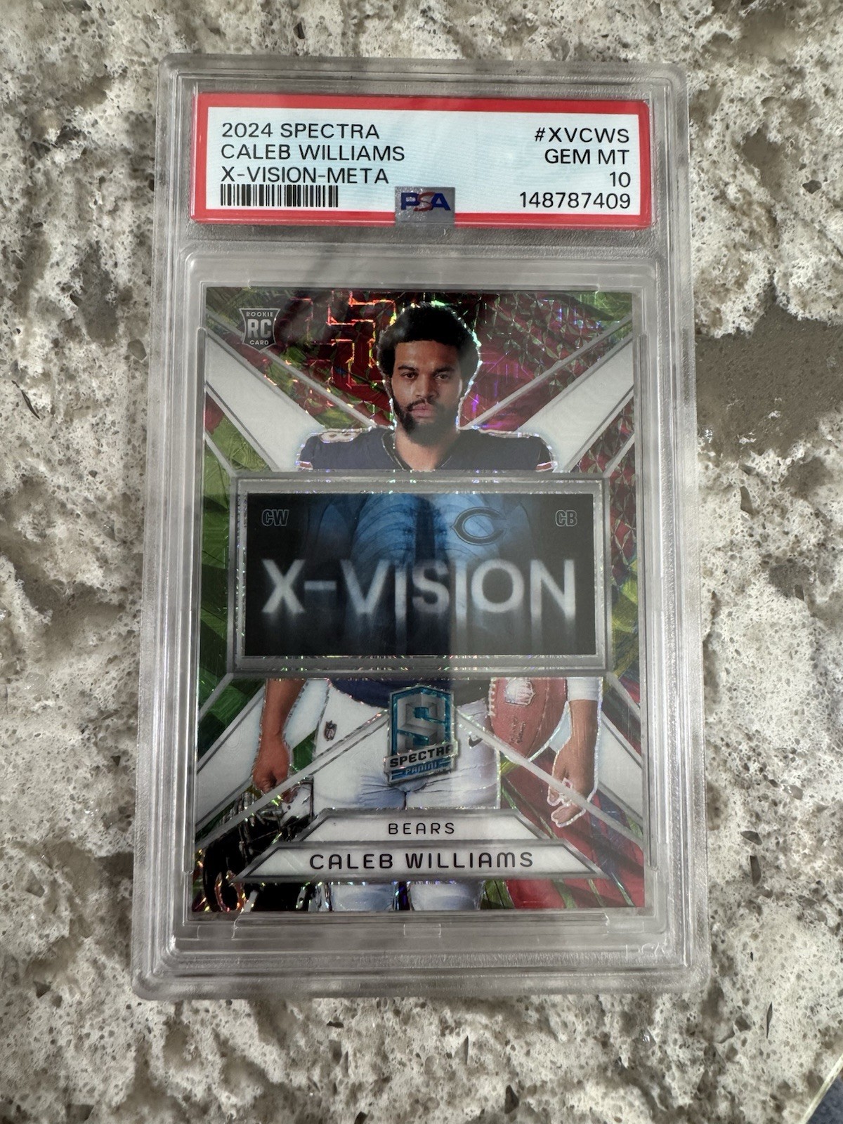 Caleb Williams Panini Spectra X-Vision #XVCWS Meta