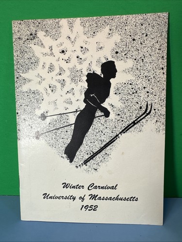 University Of Massachusetts 1952 Winter Carnival Amherst Fraternity Sorority bkl