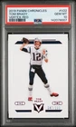2019 PANINI CHRONICLES VERTEX RED #V22 TOM BRADY 47/199 PSA 10