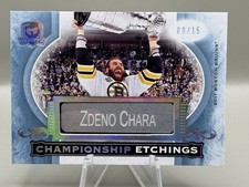 2019-20 Upper Deck The Cup Championship Etchings Zdeno Chara /15 Rare CE-ZC