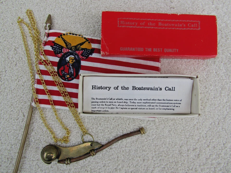 Boatswain Call Whistle with box & instructions - Image 2 of 4