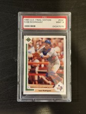 1991 Upper Deck Final Edition #55F Ivan Rodriguez RC Rookie PSA 9 Mint