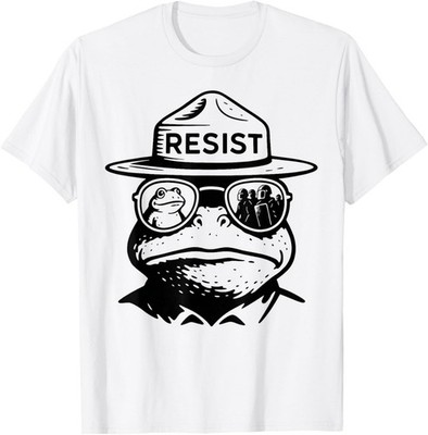 Portland Frog Funny City Art Portland Frog Protest T-Shirt