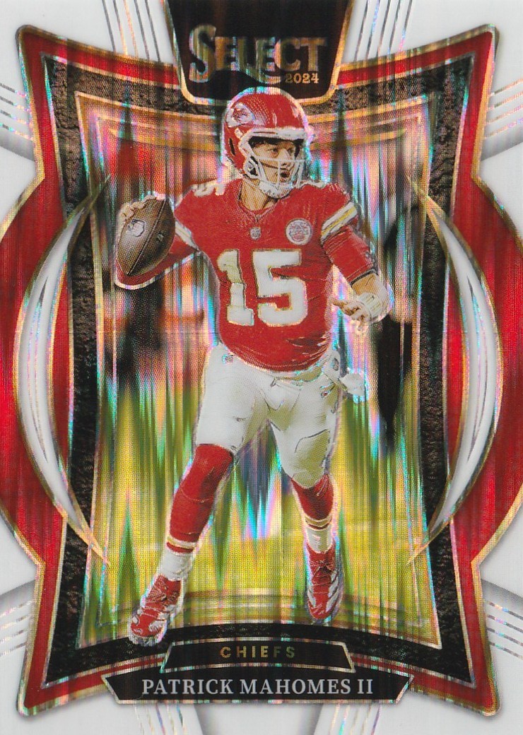 2024 Panini Select - Concourse Patrick Mahomes II #33 White Shock Prizm /199