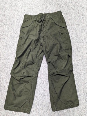 vintage 1970s military pants OG107 green 36x32 cotton US ARMY