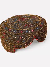 Handmade Sindhi Hat Embroidery Cap Topi Front Cut Ethnic pakistan India