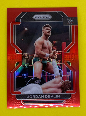 Jordan Devlin WWE Panini Prizm 2022 Red Numbered Parallel /299 Wrestling Card