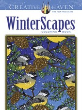Creative Haven WinterScapes Coloring Book Adult Coloring - Paperback - GOOD