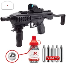Umarex TAC .177 Cal Air Pistol Carbine w/ Red Dot Optic, BB Jug & CO2 (2244824)